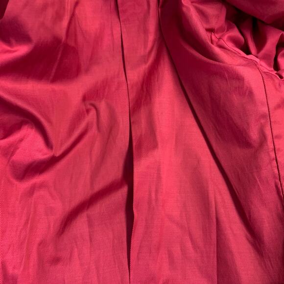 A.L.C. Size 6 Raspberry Red Velvet Peak Lapel Double Breasted Pantsuit - Picture 9 of 14